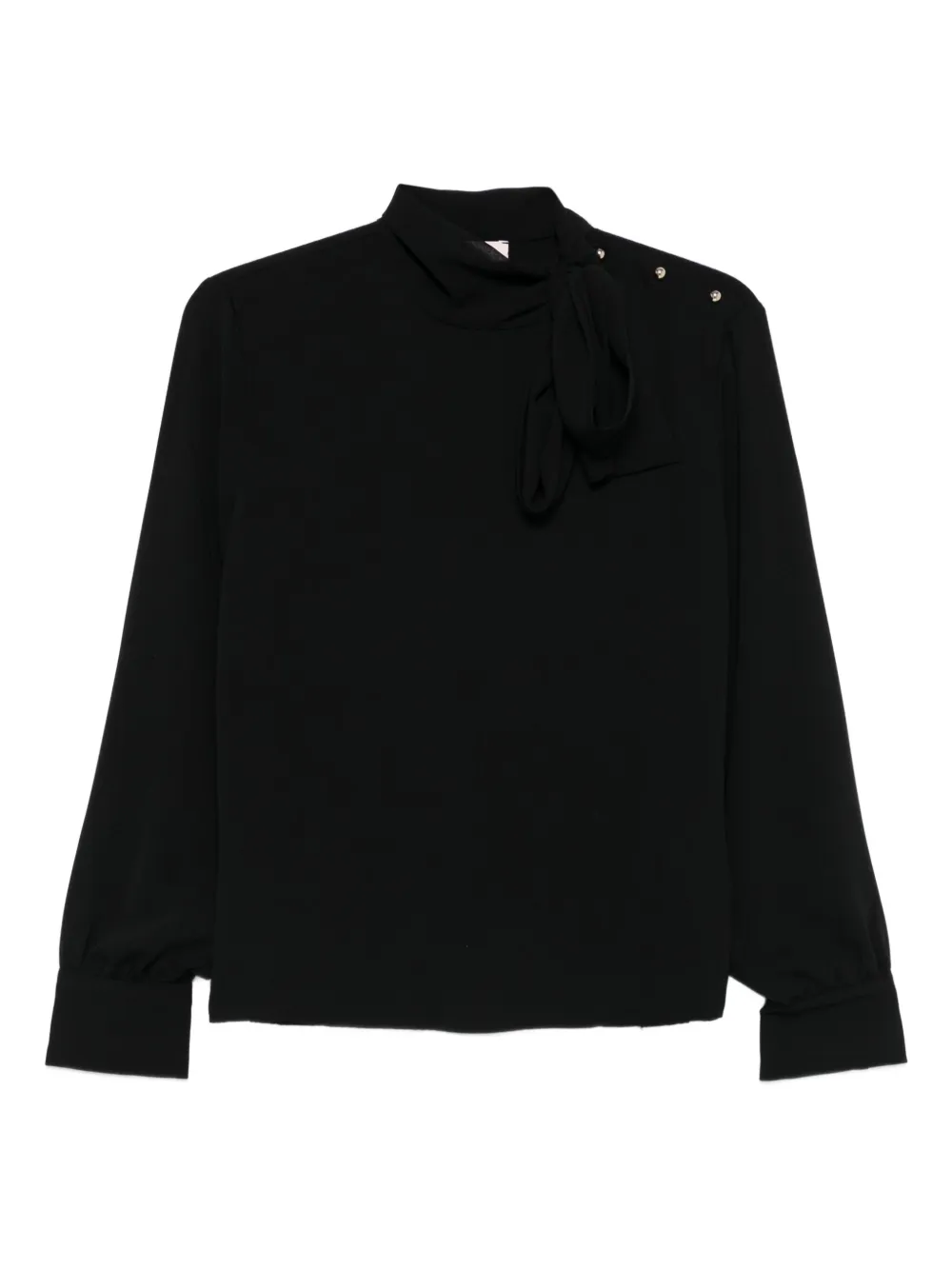 LIU JO high-neck button-detail blouse | Black | Image 1