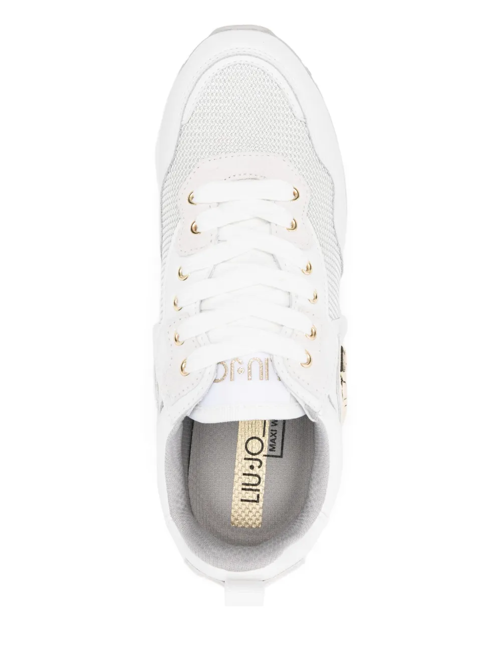 LIU JO logo-plaque paneled sneakers White