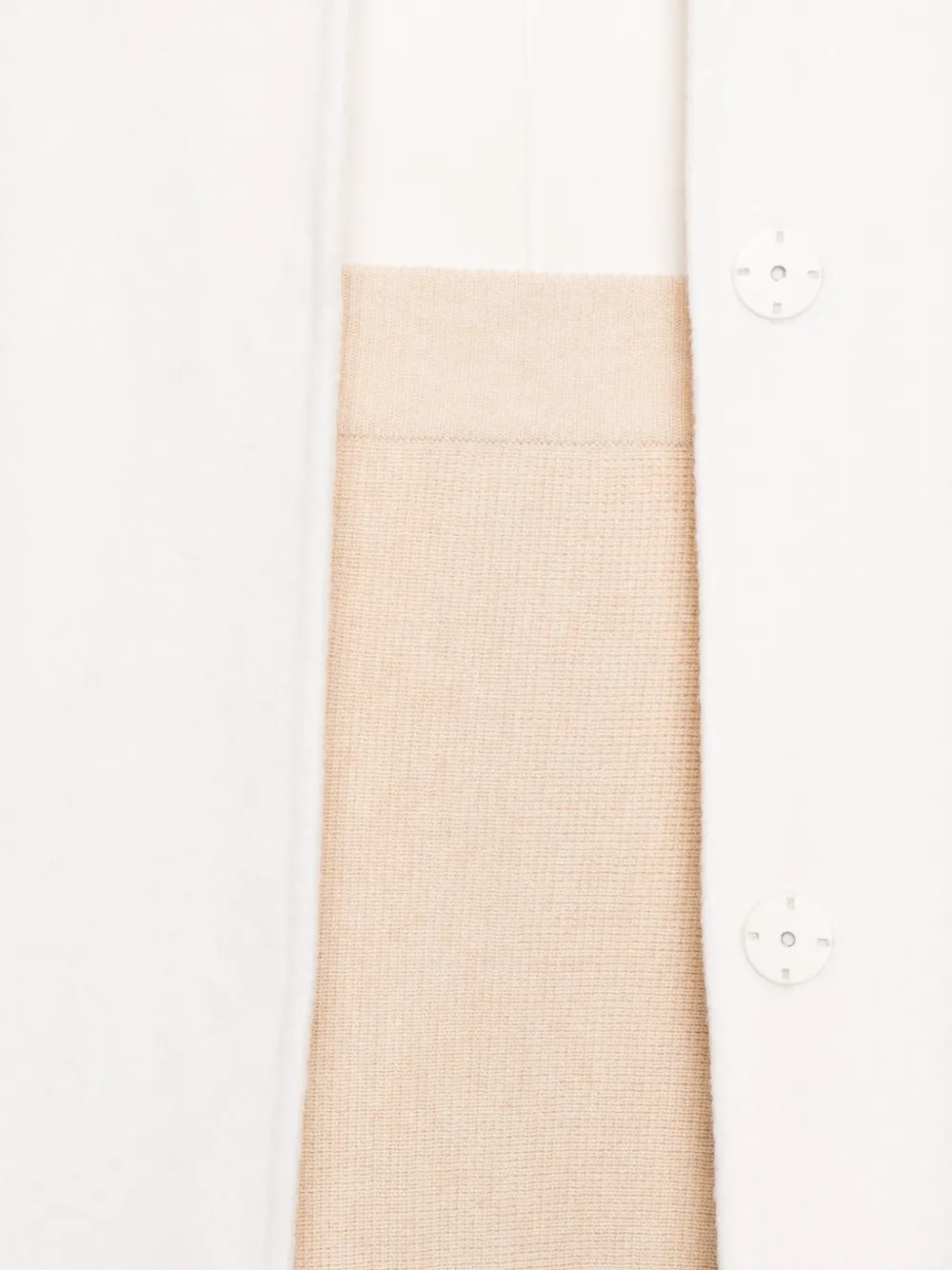 Max Mara Geribbelde mini-rok Beige