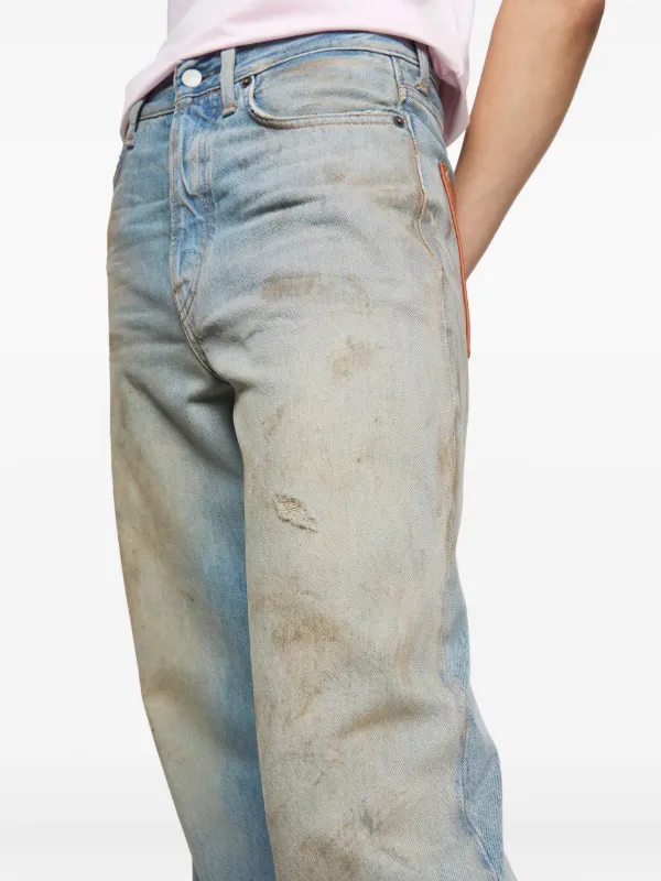 Acne Studios レザージーンズ | ブルー | FARFETCH JP
