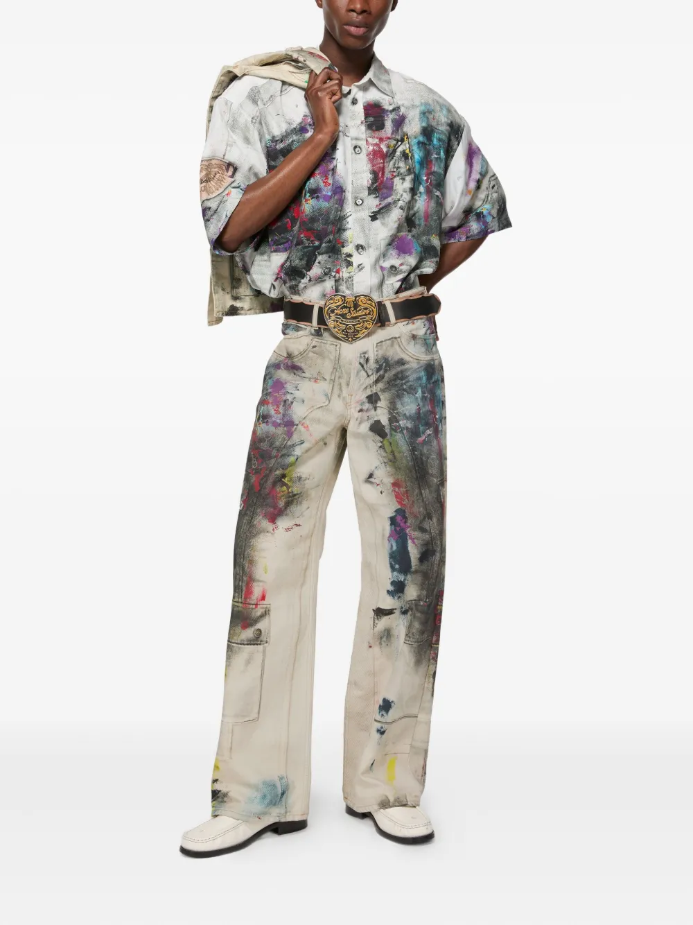 Acne Studios Cotton Jeans In White