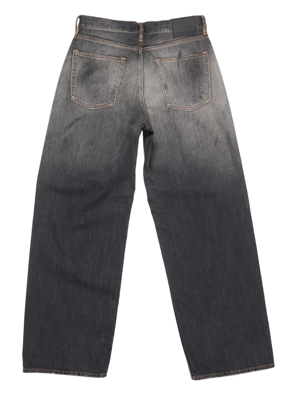 Acne Studios Jeans met verfspatten Zwart