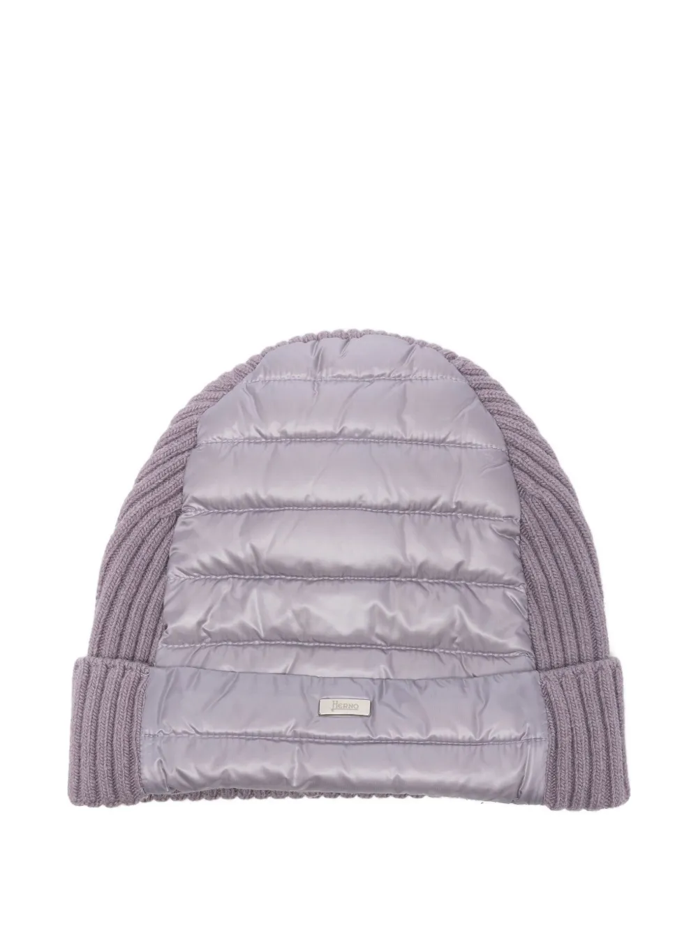 Herno Panelled Beanie In Brown