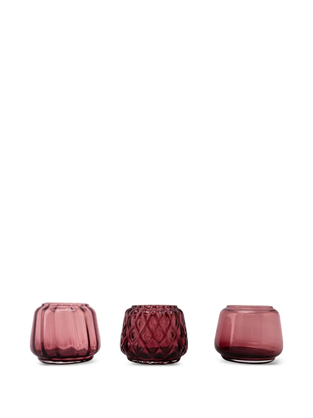 Xlboom Kuro Tealight Holders (set Of Three) In Red