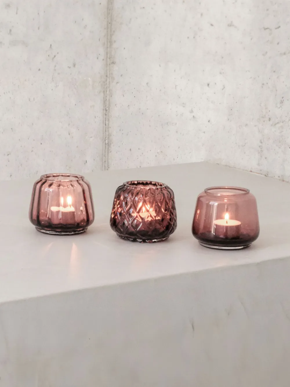 Xlboom Kuro Tealight Holders (set Of Three) In Red