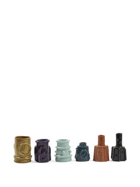 Serax Molly textured vases (set of six)