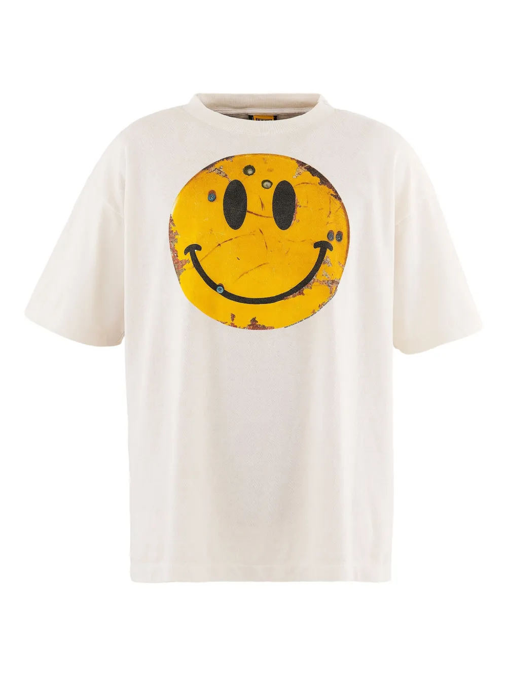 Saint Mxxxxxx Smile Klf Short Sleeve Tee In White