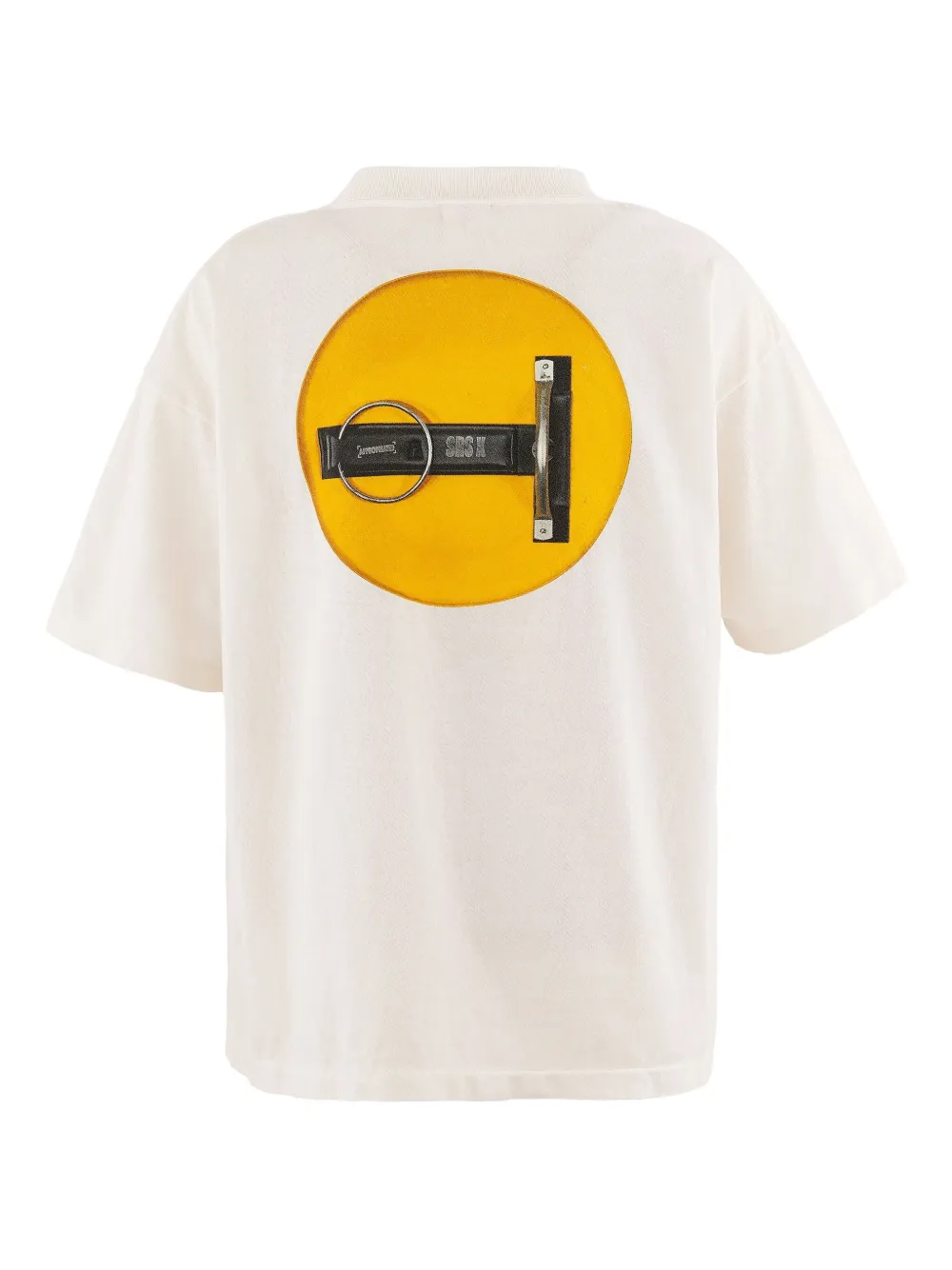 SAINT MXXXXXX smile-print cotton T-shirt - Wit