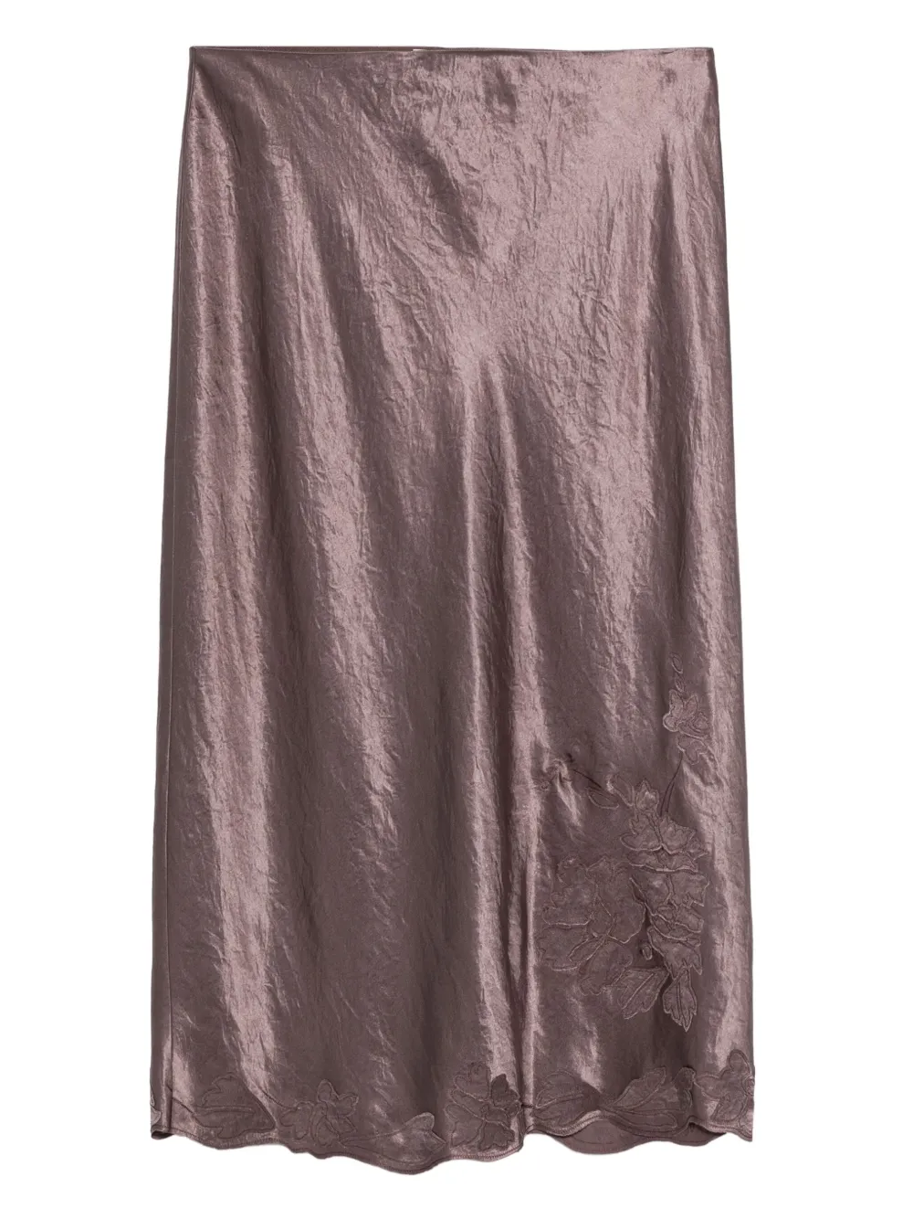 Vince satin-finish midi skirt | Pink | Image 1