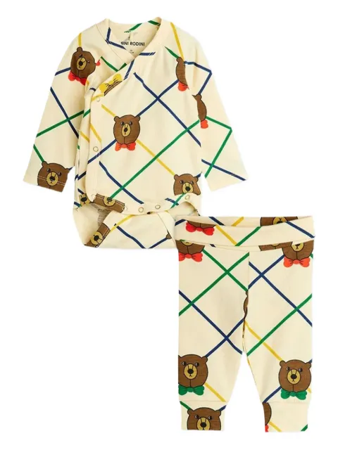Mini Rodini bear-print trousers set