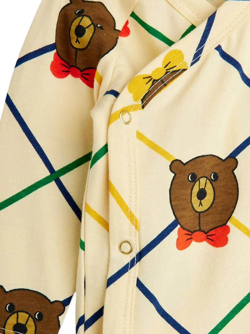 Mini Rodini Bear-print Trousers Set In Neutral