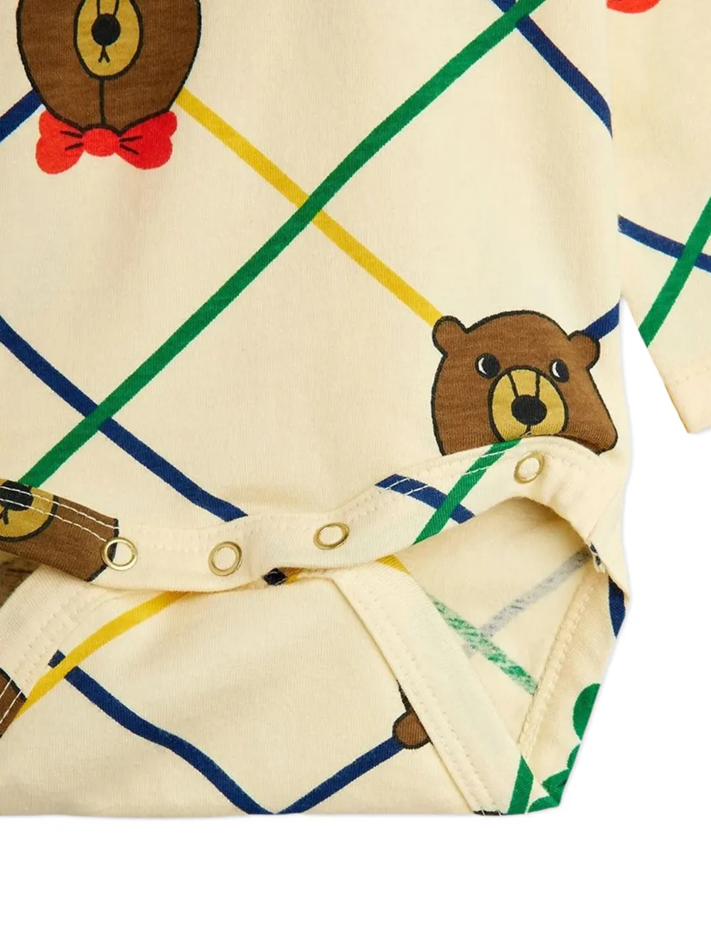 Mini Rodini Bear-print Trousers Set In Neutral