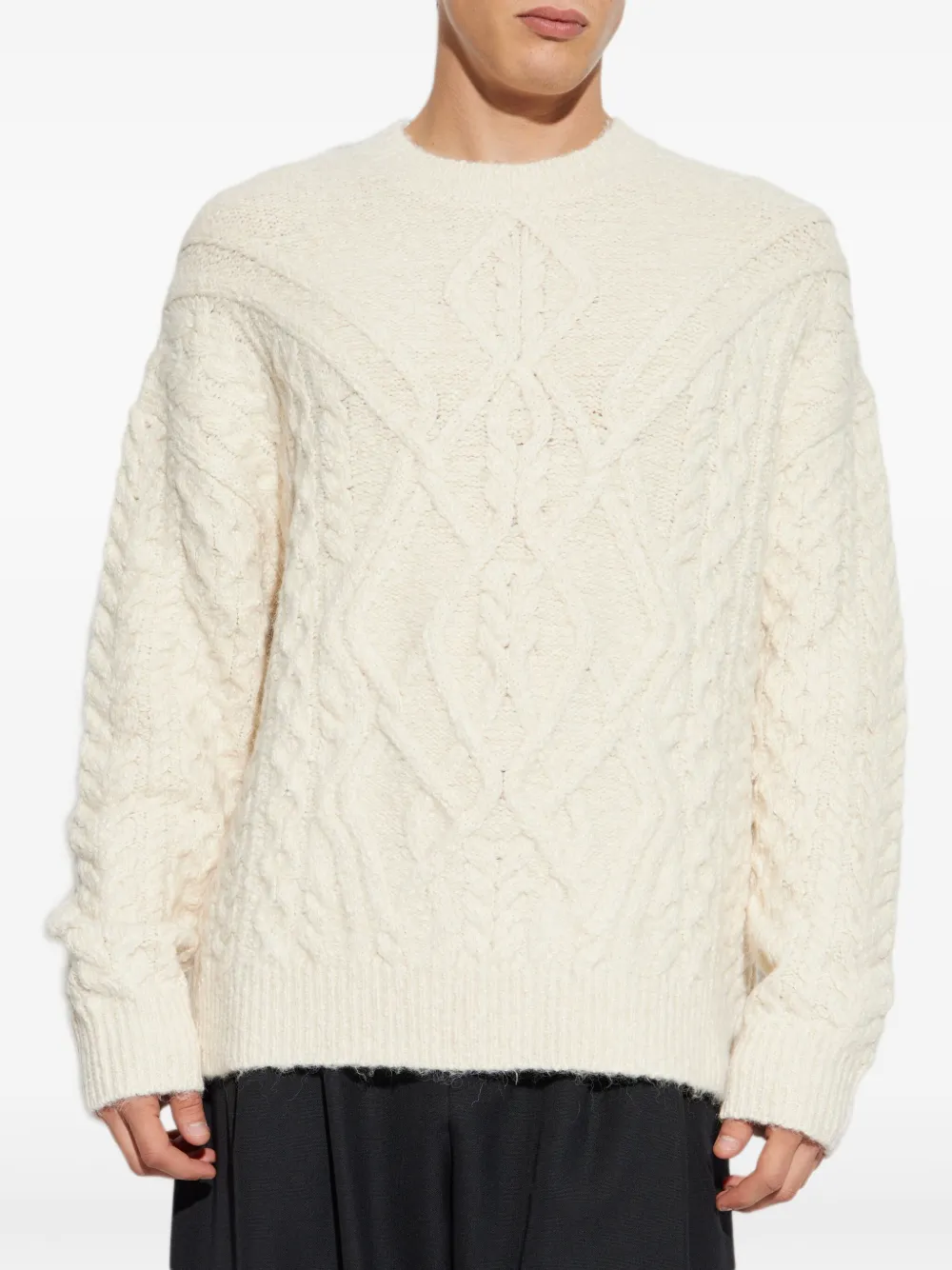 MARANT Kabelgebreide trui Beige
