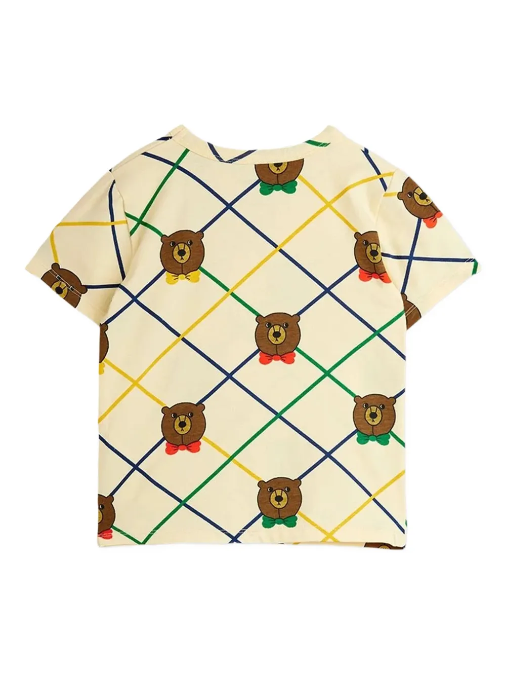 Mini Rodini Bear checkered T-shirt | Girls T-Shirts | Image 2