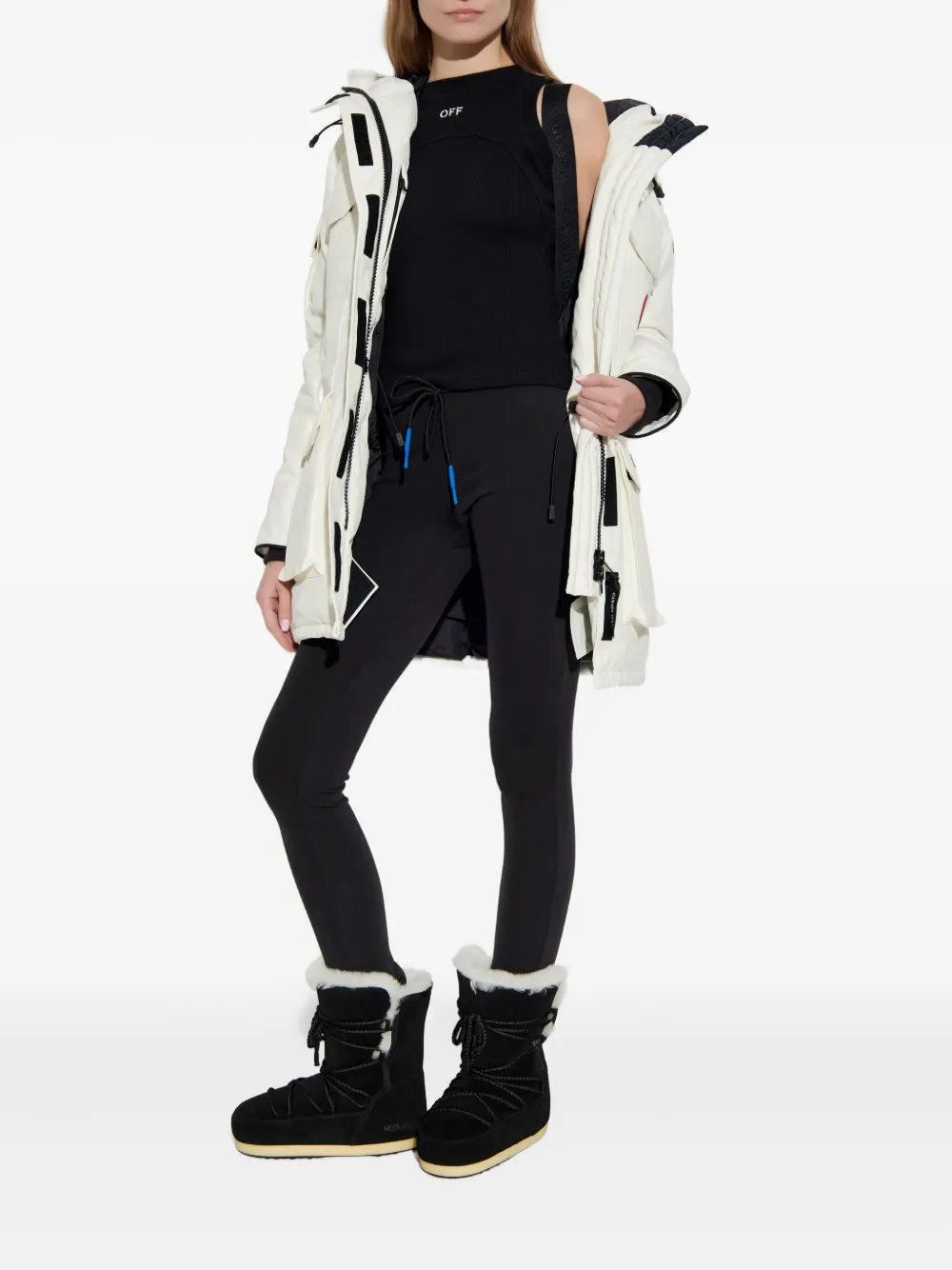 Canada Goose Expedition parka met capuchon Wit