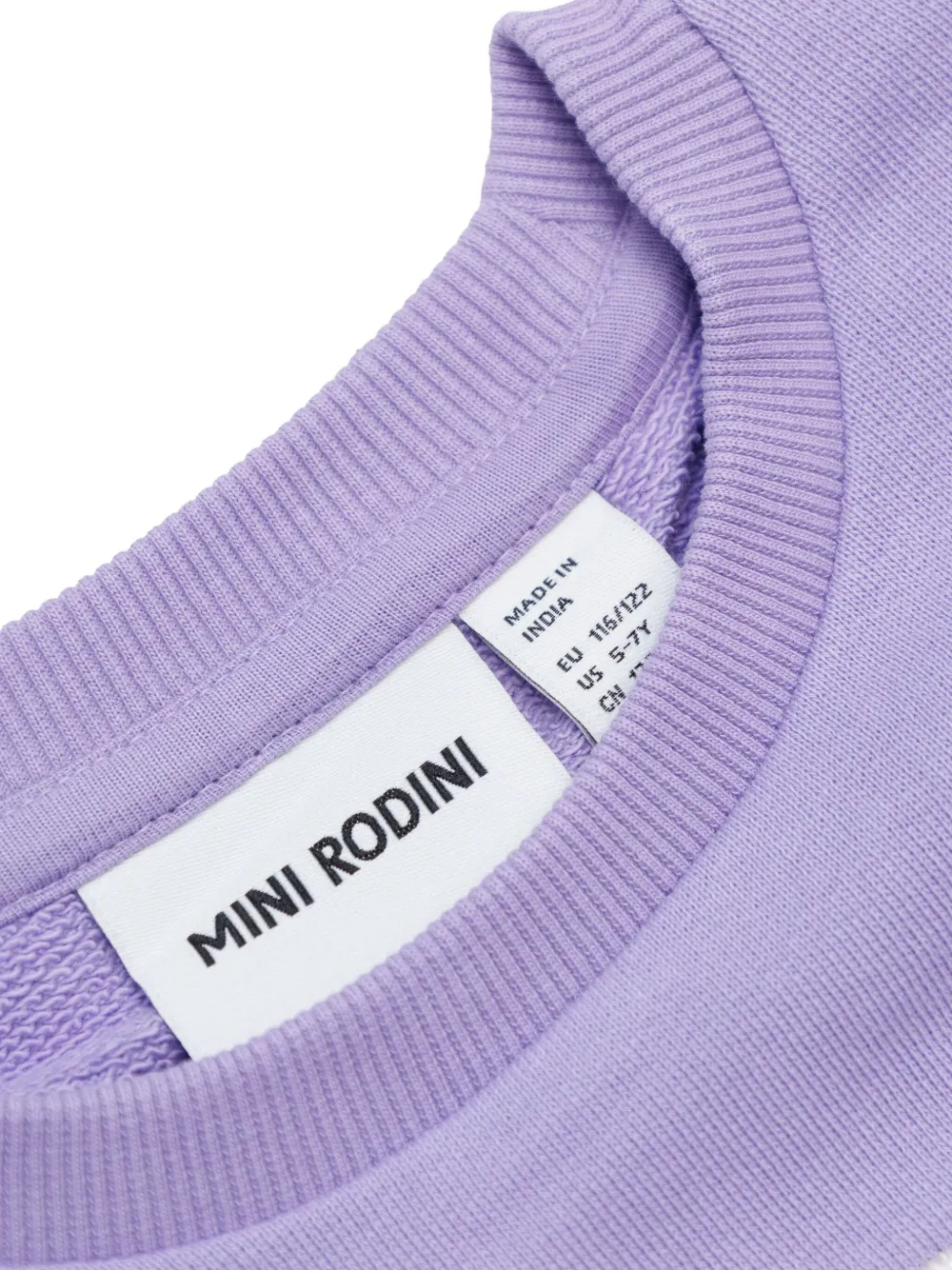 Mini Rodini Jurk met kat-applicatie Paars