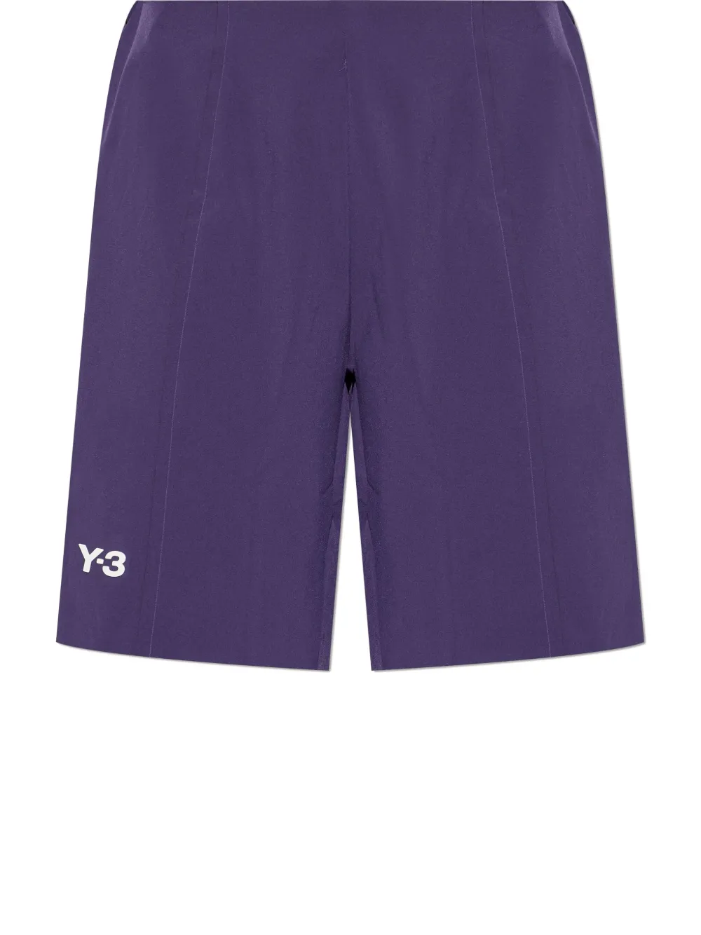 Y-3 logo-print track shorts | Purple | Image 1