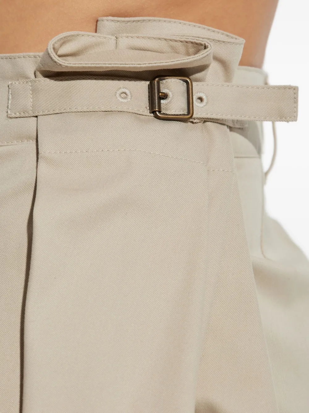 Loewe Pleated Balloon Trousers In Neutral