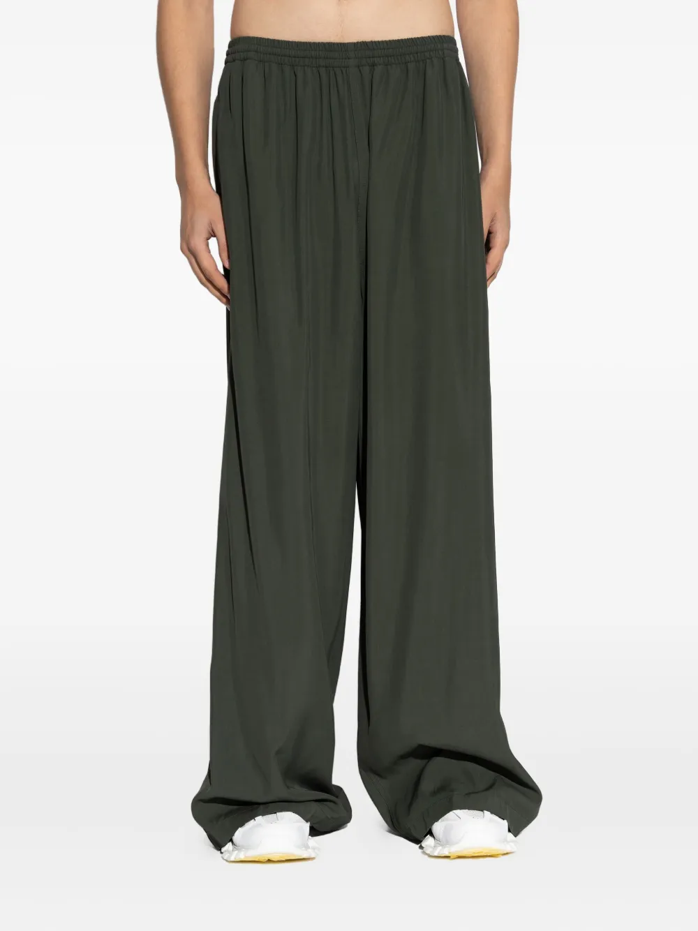 Balenciaga Trainingsbroek met elastische tailleband Groen