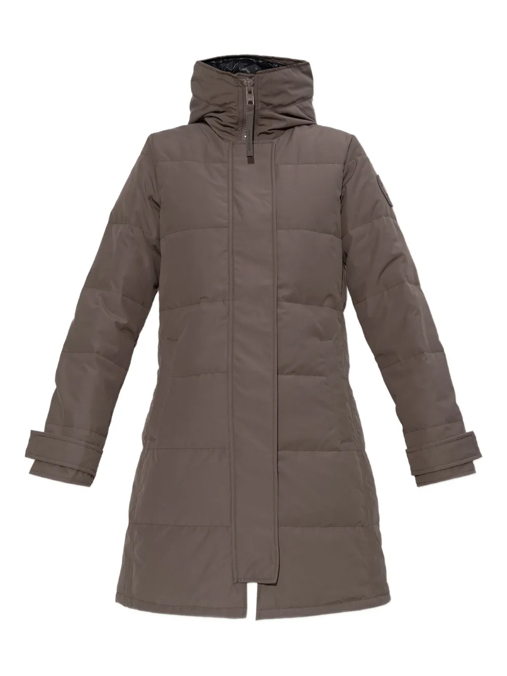 Canada Goose Shelburne Hooded Padded Parka In Brown