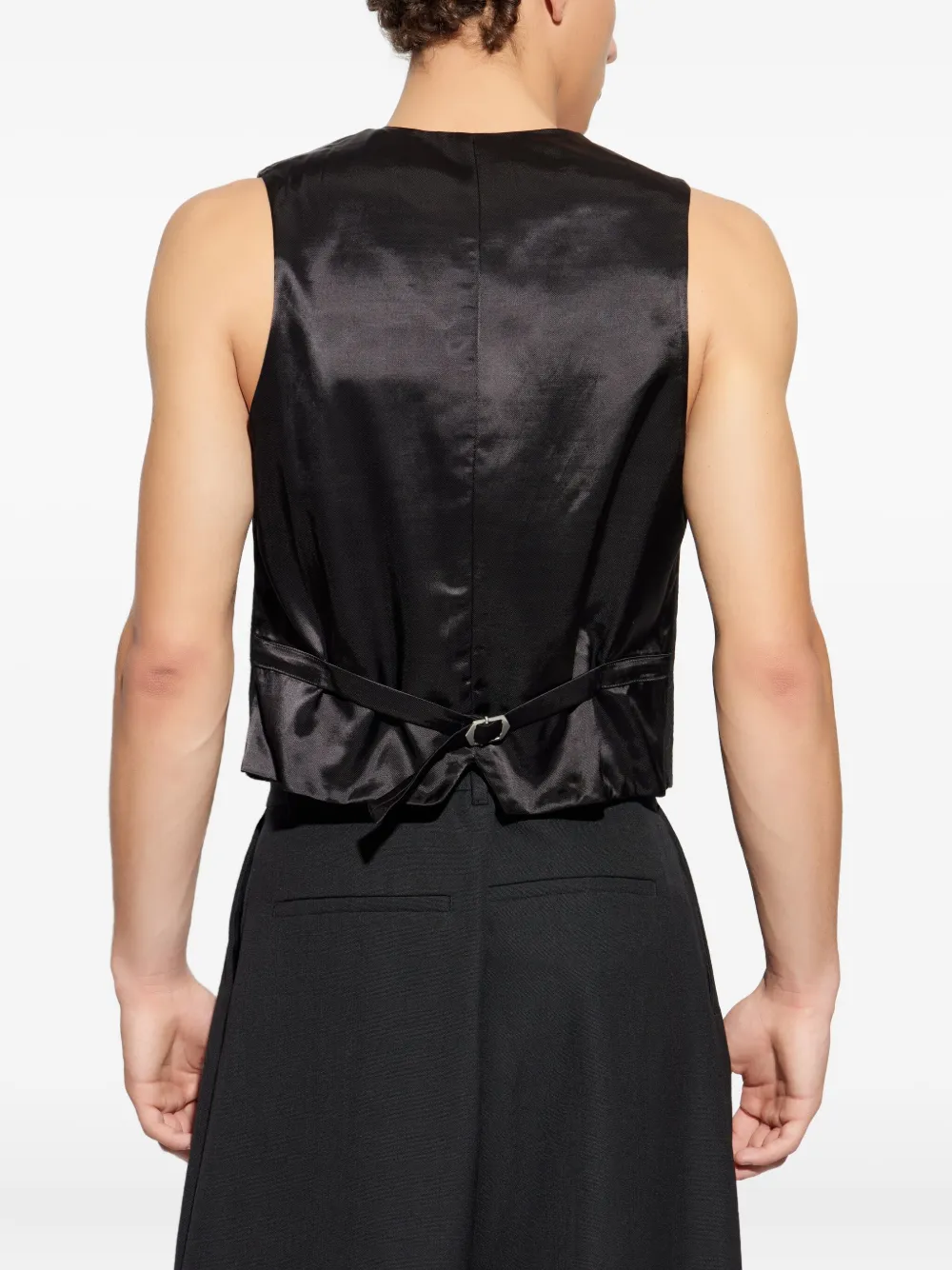 Isabel Marant Pinstripe Sleeveless Waistcoat In Black