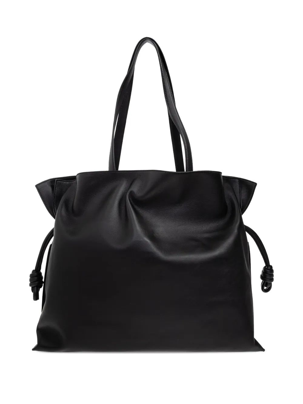 Loewe X Albers Xl Flamenco Panelled Knot-detail Tote Bag In Black