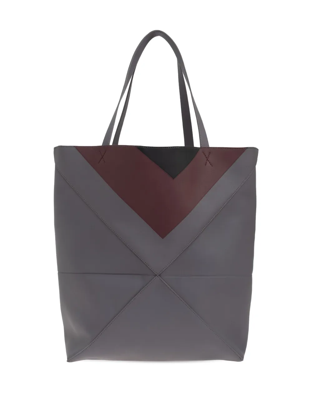 Loewe Albers Puzzle Fold Xl Panelled Leather Tote Bag In Gray