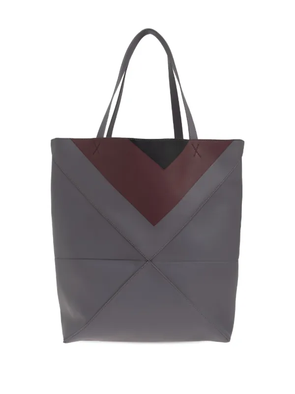 LOEWE パズル フォルド トートバッグ L | グレー | FARFETCH JP