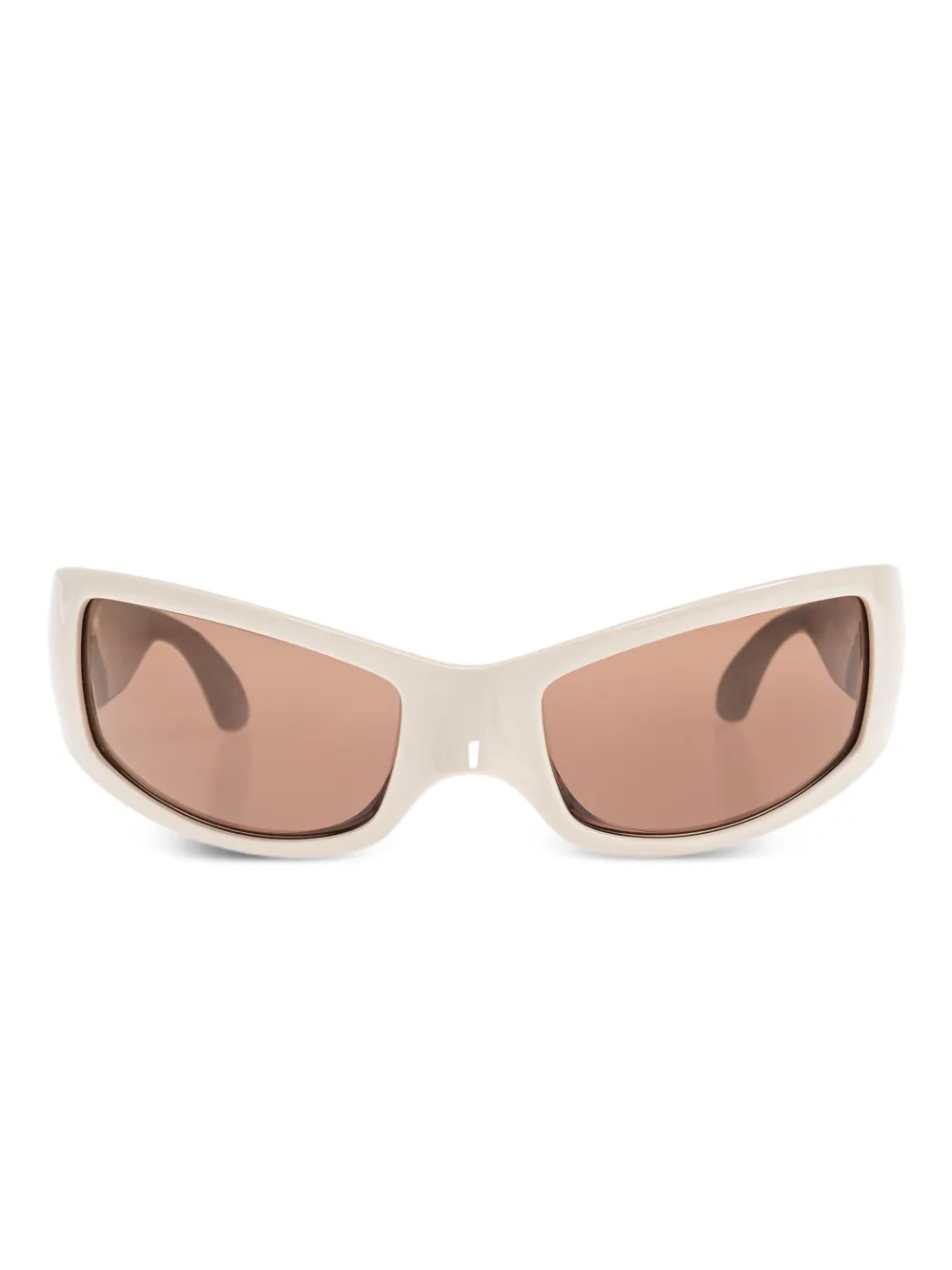 Balenciaga Eyewear Rectangle Frame Sunglasses | Brown | Image 1