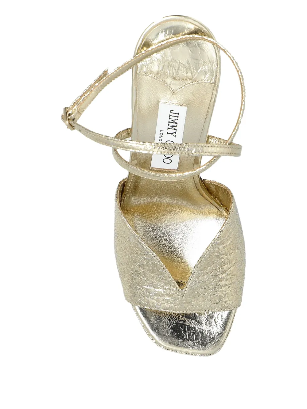 Jimmy Choo 145 mm Karli sandalen met plateauzool Goud