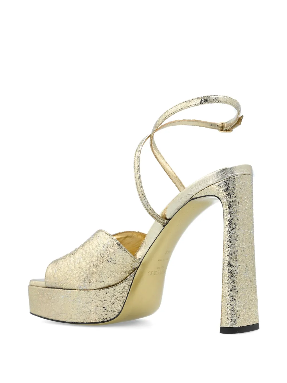 Jimmy Choo 145 mm Karli sandalen met plateauzool Goud