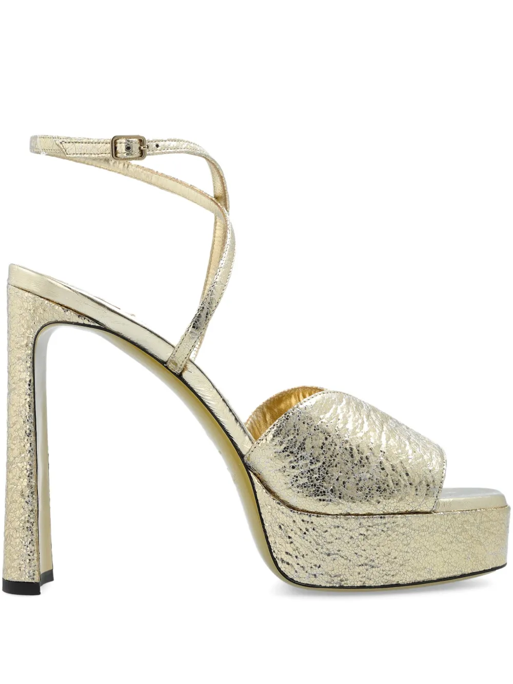 Jimmy Choo 145 mm Karli sandalen met plateauzool Goud