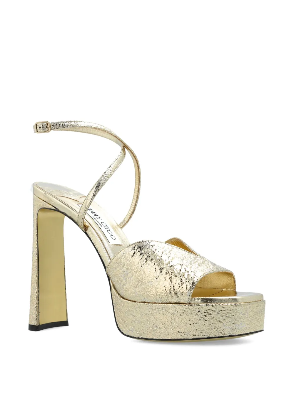 Jimmy Choo 145 mm Karli sandalen met plateauzool Goud