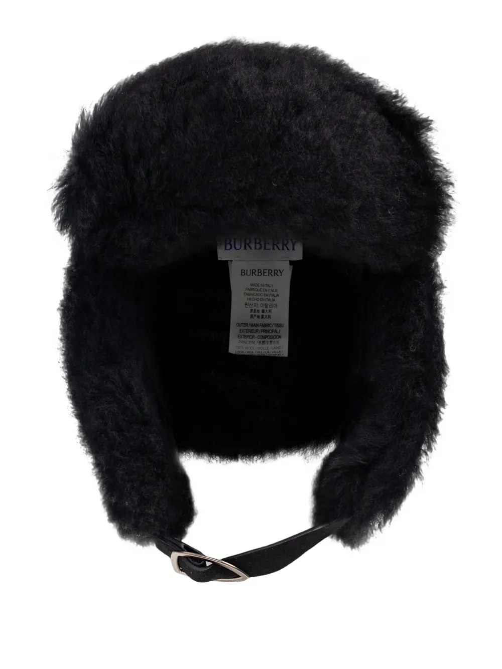Burberry check wool hat | Black | Image 1