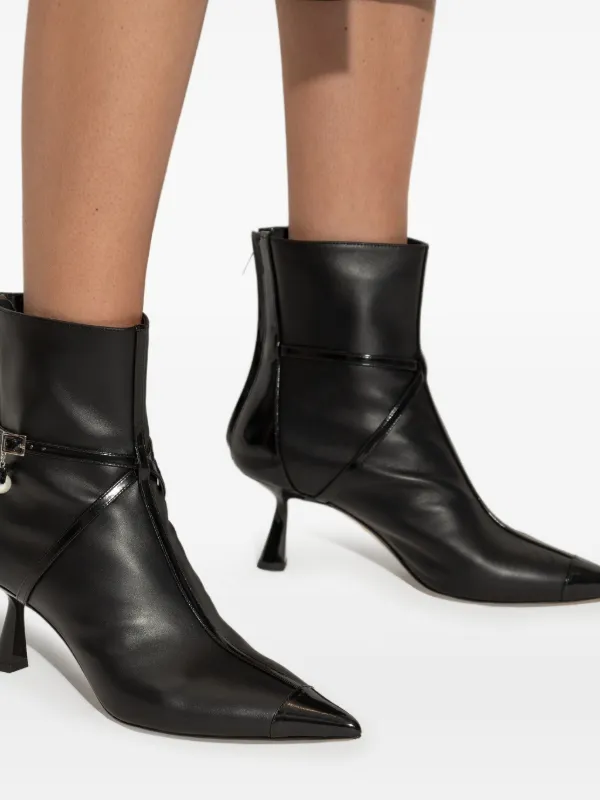 Jimmy Choo 70mm pearl-embellished pointed-toe Boots | Black