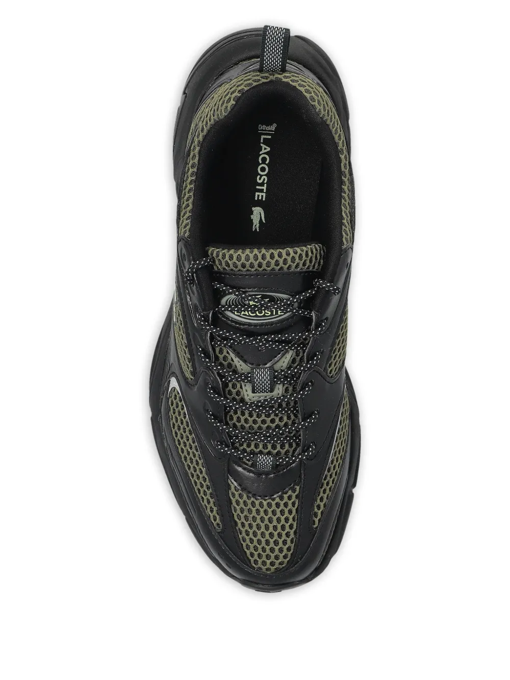 Lacoste Sneakers met chunky zool en mesh vlakken Zwart
