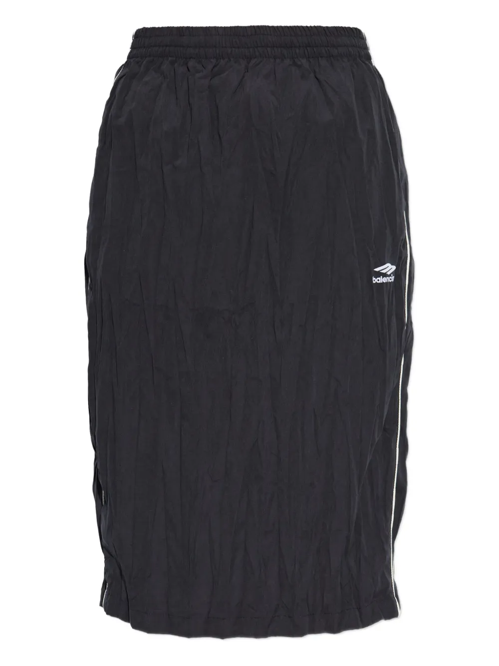 Balenciaga Pleated Midi Skirt In Blue