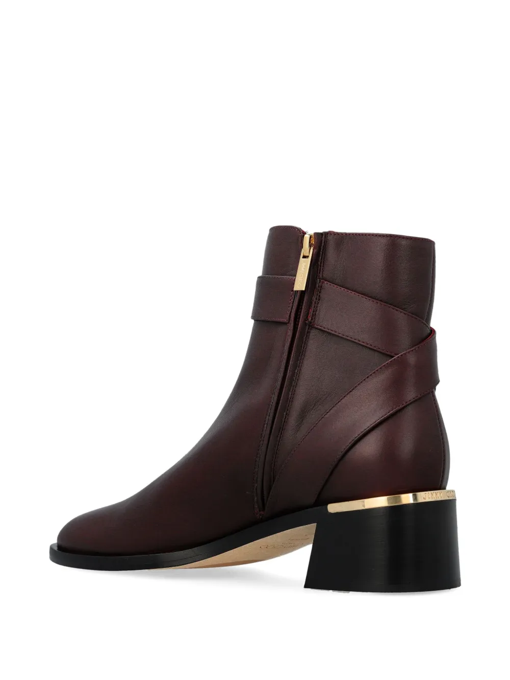 Jimmy Choo 45mm Noor ankle boots DEEP MERLOT