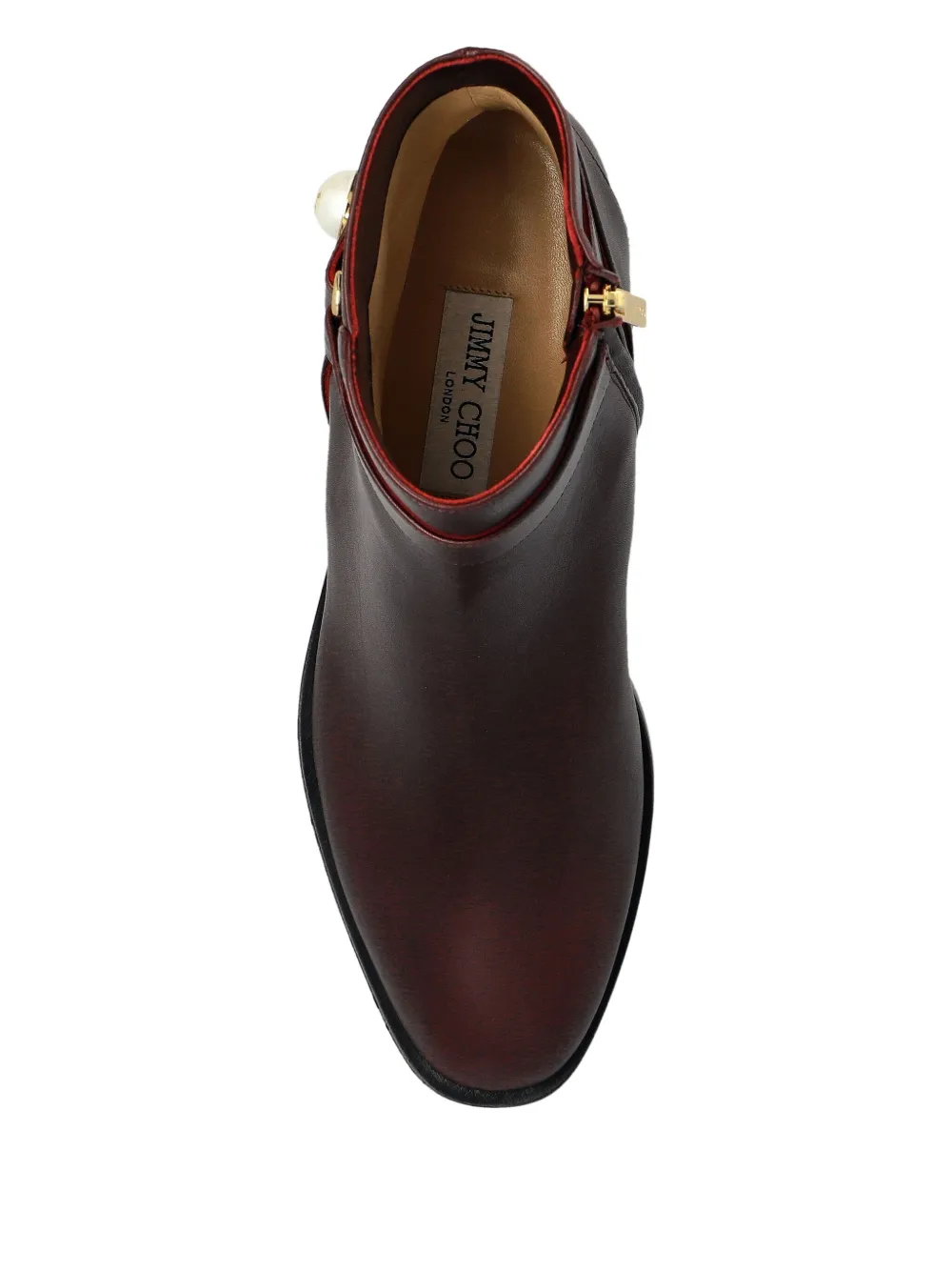 Jimmy Choo 45mm Noor ankle boots DEEP MERLOT