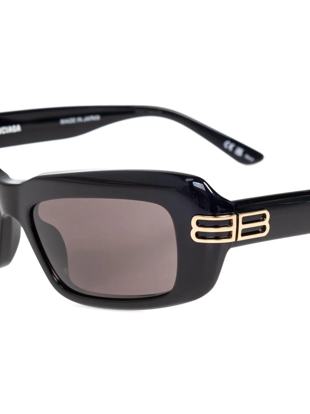 Balenciaga Eyewear Zonnebril met rechthoekig montuur Zwart