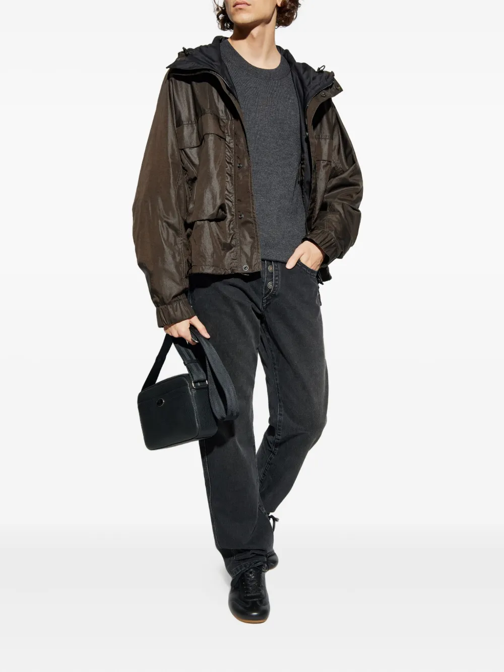MARANT Denim jeans met knopen - Zwart