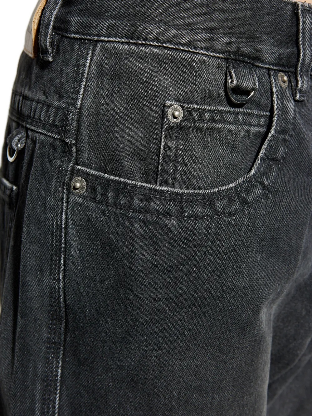 Isabel Marant Belt Loop Denim Trousers In Black