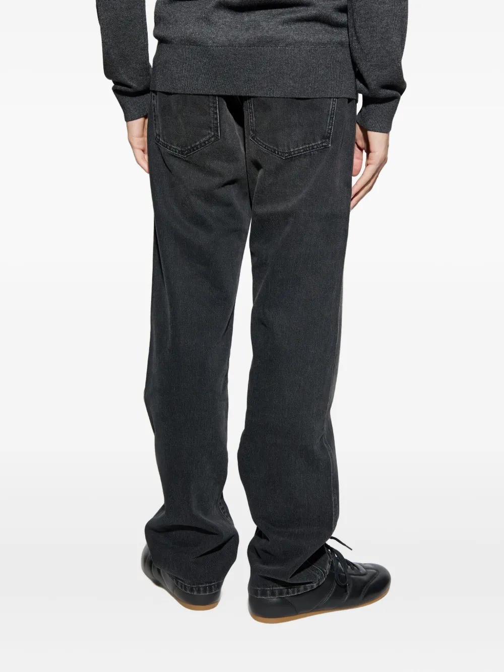 Isabel Marant Belt Loop Denim Trousers In Black