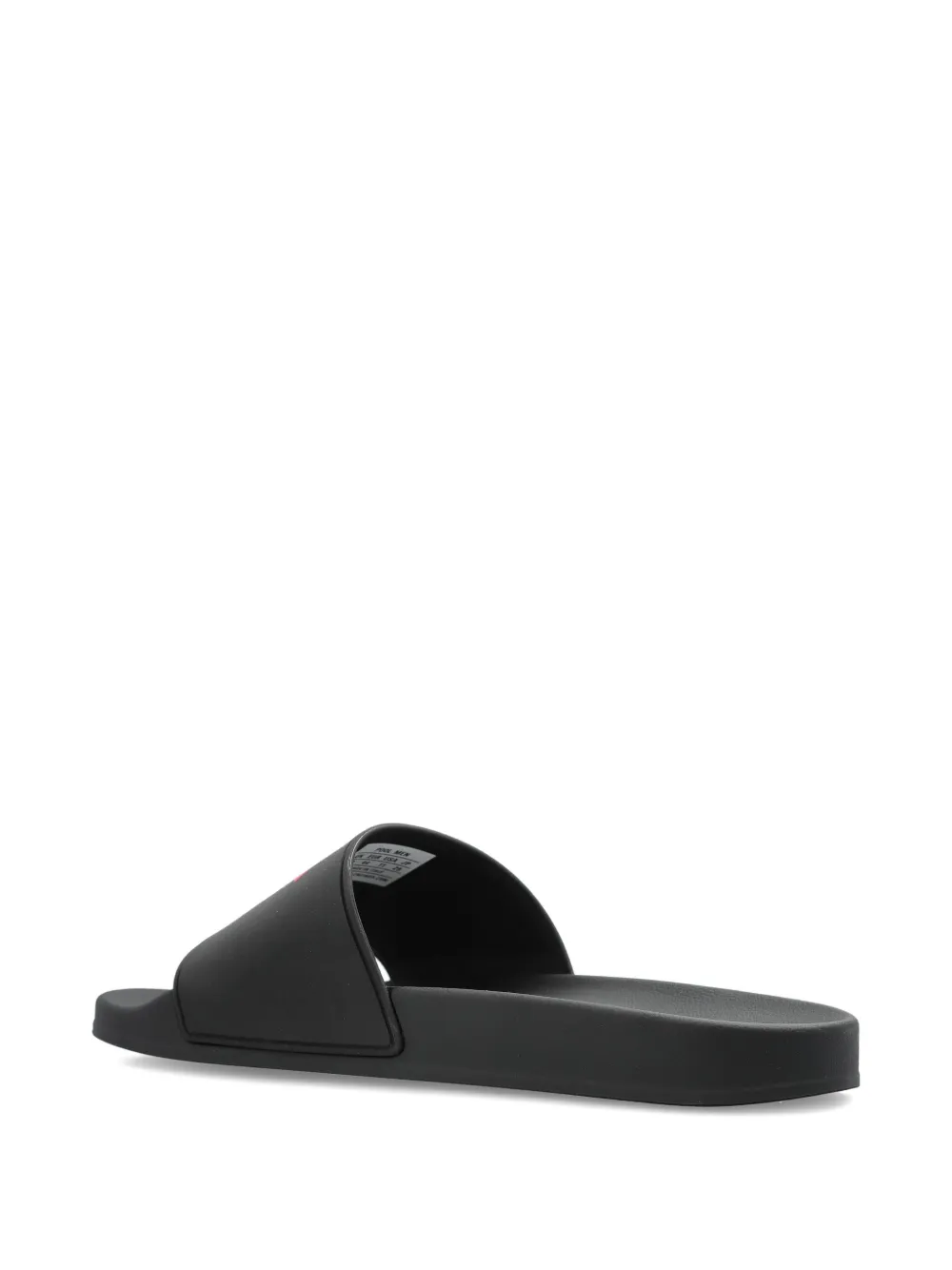 Balenciaga Slippers met logoprint Zwart