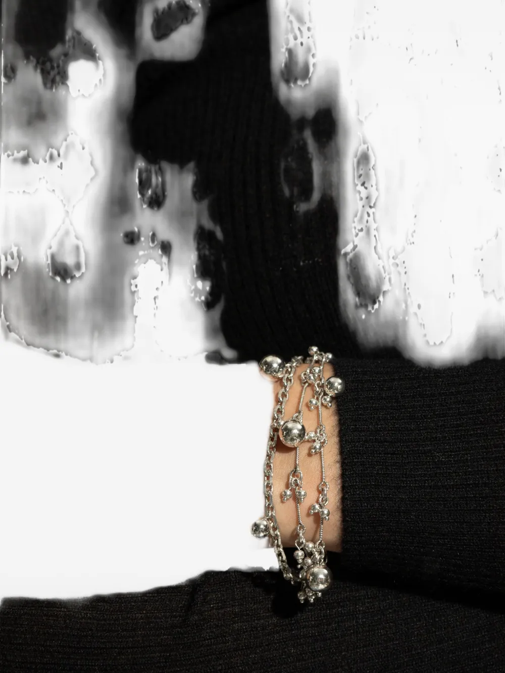 Isabel Marant Beaded Chain Bracelet In Silver