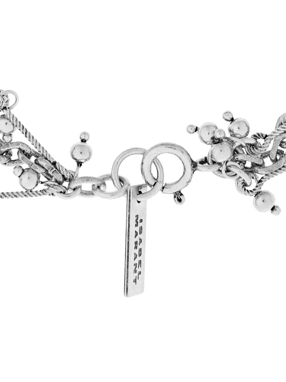Isabel Marant Beaded Chain Bracelet In Silver