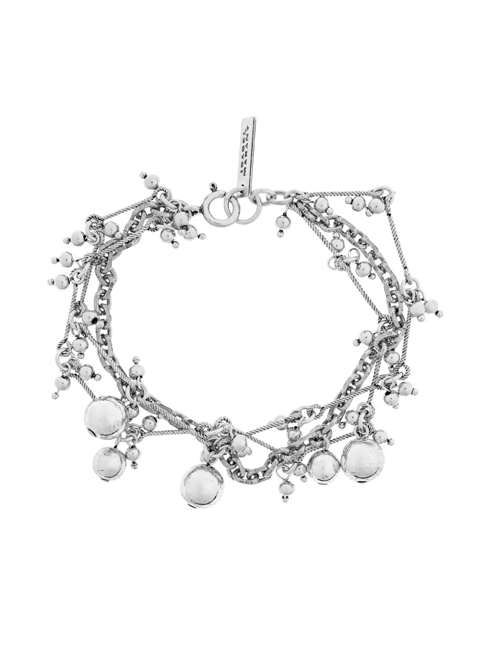 Isabel Marant Beaded Chain Bracelet In Silver