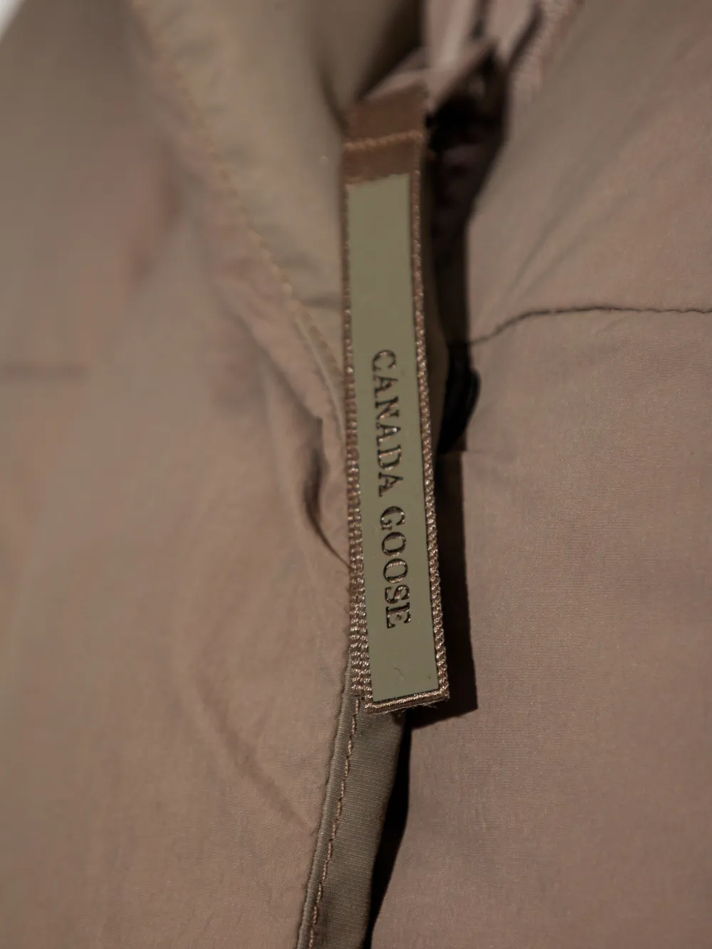 Canada Goose Padded Hooded Gilet In Brown