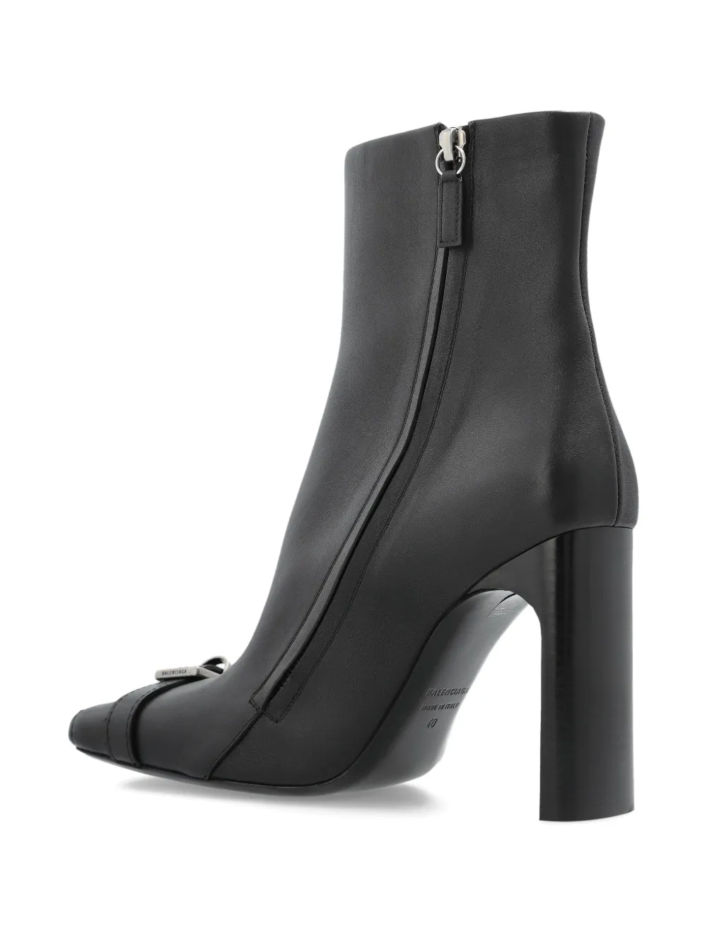 Balenciaga Bel Air laarzen met vierkante neus en gespdetail Zwart