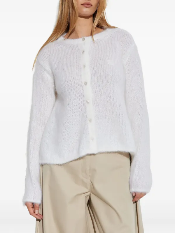 LOEWE ニット　ホワイト LOEWE Wool Cardigan | White | FARFETCH